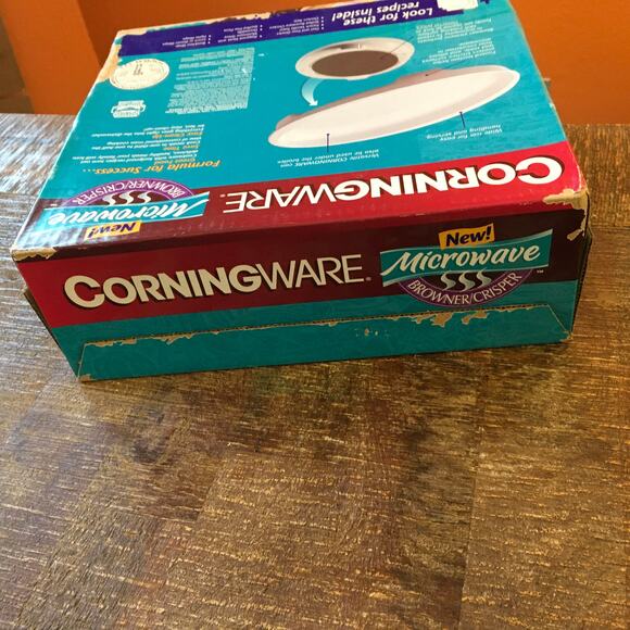 Corningware Microwave Oven Browner Crisper Dish Tray Plate Platter NEW IN BOX - Picture 5 of 9